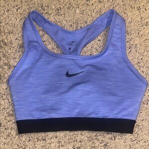 Nike Women's Purple and Black Sports Bra